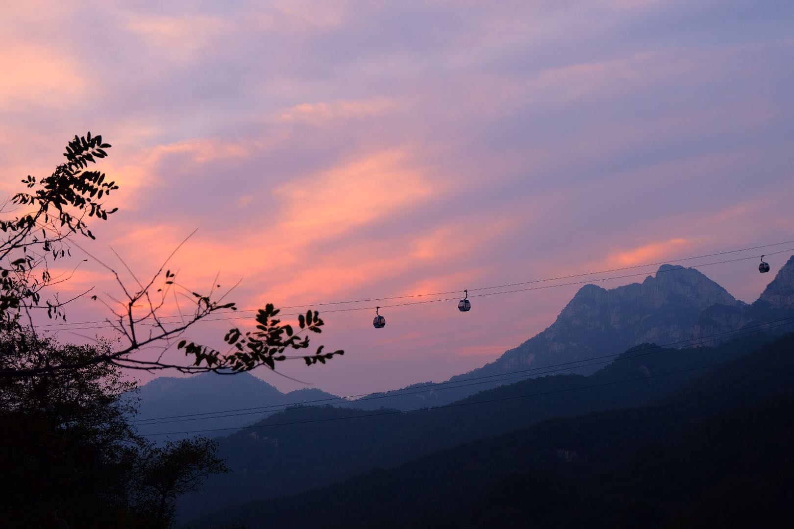 中天门远眺索道